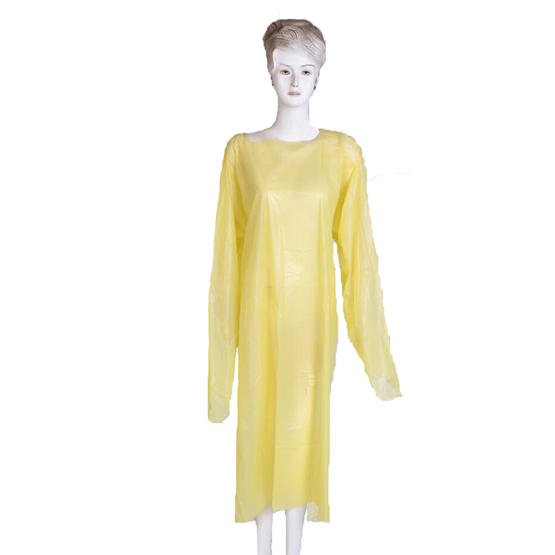 Disposable Coverall gown for food industry hygienic CPE isolation Gown with sleeve