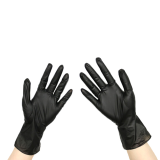 Black Eco-Friendly Vinyl Protective Disposable Gloves