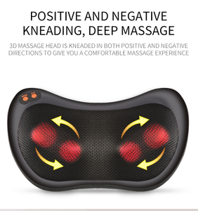 Factory Electronic Automatic Timing Control Back Cervical Neck Massage Easy One Button Control Knead Massage Pillow With Heating